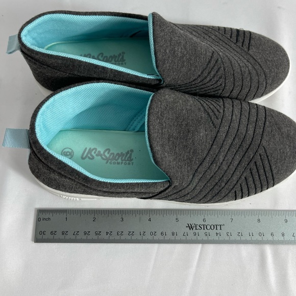 US Sports Ladies Women Slip On Walk Go Sports Comfy Sock Sneakers Shoes … - Picture 7 of 7